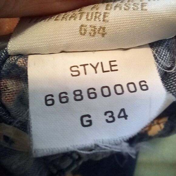 Vintage Liz Claiborne Floral Chambray Button Up Blouse-Petite Small-90s-Cottage - Picture 8 of 8